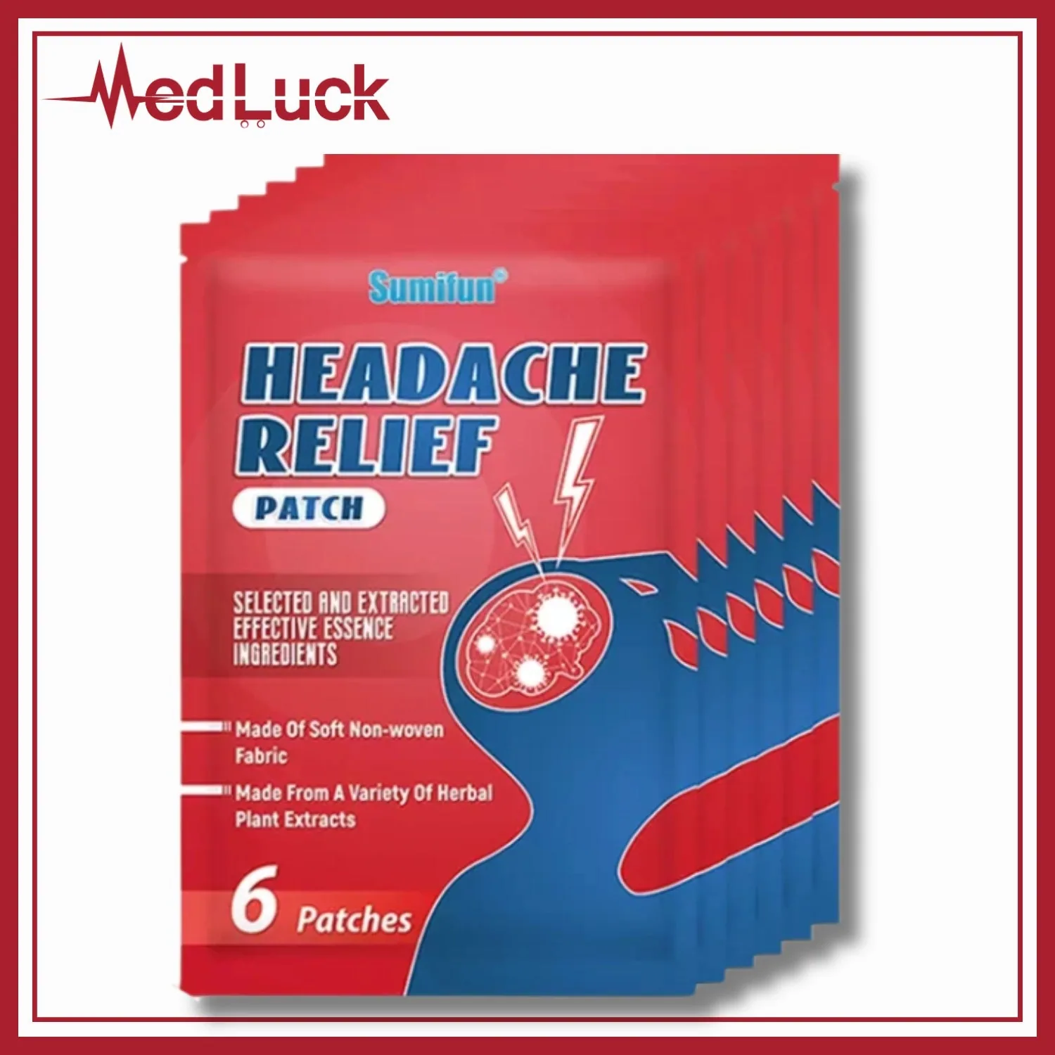 Natural Headache Relief Patches – Instant Cooling Therapy for Pain & Stress